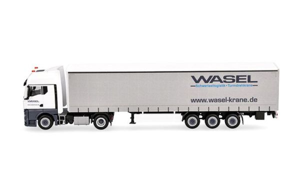 HER321235 - MAN TGX GX 4x2 with 3-axle WASEL curtain-sided trailer - 1