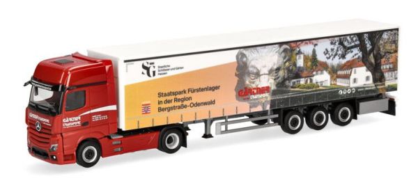 HER939263 - MERCEDES BENZ Actros 2018 4x2 with 3-axle GARTNER trailer – Fürstenlager National Park - 1