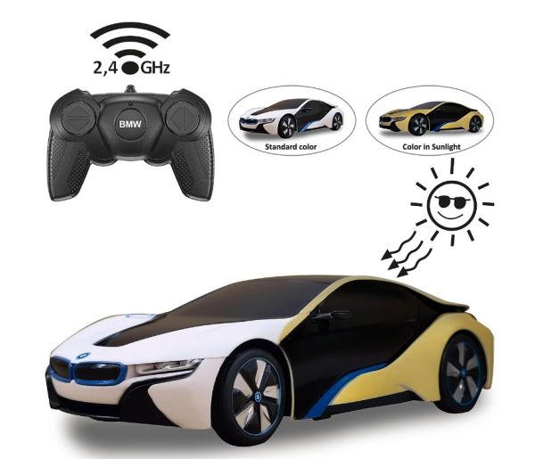 JAM403003 - BMW i8 White or Yellow - UV Photochromic Series - Radio-controlled - 1