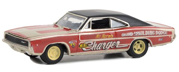 GREEN41160-B - DODGE Charger 1968 - Mr Norm's mini charger from the RUNNING ON EMPTY series, blister-packed - 1