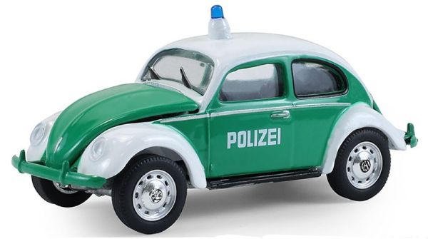 GREEN43050-A - VOLKSWAGEN Beetle Classic POLIZEI - German Police Department from the HOT PURSUIT series (in blister pack) - 1