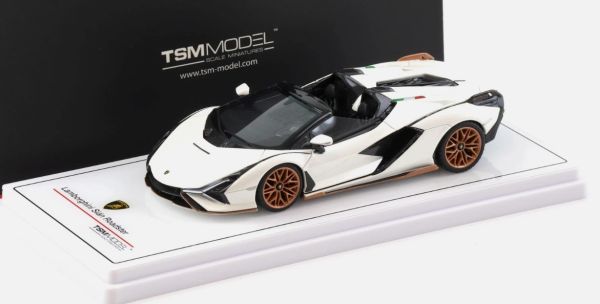 TSM430832 - LAMBORGHINI Sian Roadster 2020 White - 1