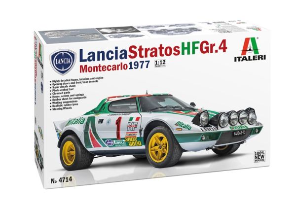 ITA4714 - LANCIA Stratos HF Gr.4 - 1977 Monte Carlo Rally to assemble and paint - 1