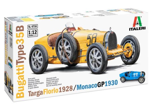 ITA4716 - BUGATTI Type 35B Targe Floria 1928 from the 1930 Monaco GP to assemble and paint - 1