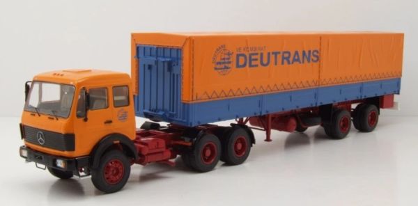 PREMIUM47216 - 1980 MERCEDES-BENZ NG 2232 6x4 with 2-axle tarpaulin trailer (DEUTRANS) - 1
