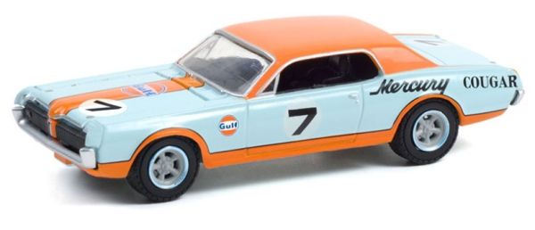 GREEN41130B - MERCURY Cougar XR7 1967 Team GULF RUNNING ON EMPTY in blister pack - 1