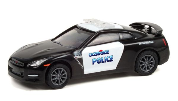 GREEN42960-D - NISSAN GT-R 2015 Police Oceanside in blister pack - 1