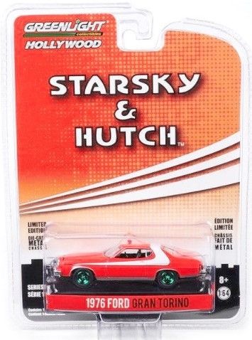 GREEN44780-AVERT - FORD Gran Torino 1976 green rims STARSKY AND HUTCH in blister - 1