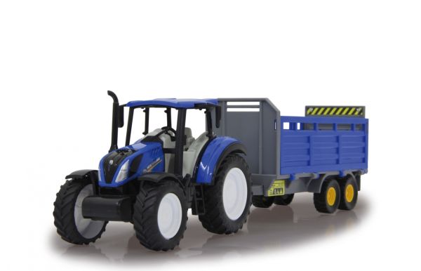 JAM460527 - NEW HOLLAND T5.120 with Livestock trailer - 1