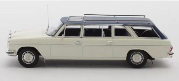 MTX51302-211 - MERCEDES-BENZ V114 LWB Crayford Estate 1971 White with blue roof - Limited to 408 units. - 1