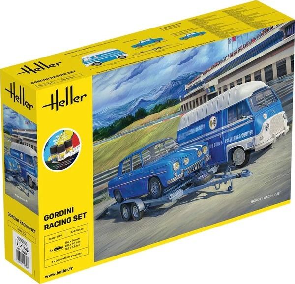 HEL52328 - Starter kit with paint and accessories - GORDINI Racing to assemble - 1
