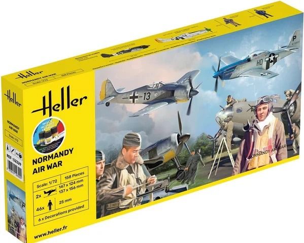 HEL52329 - Starter kit with paint and accessories - Normandy Air War to assemble - 1