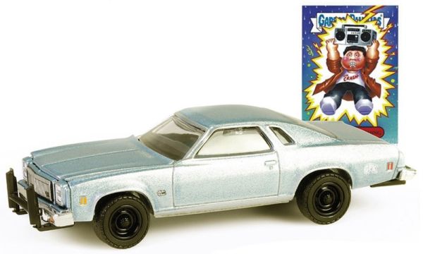 GREEN54110-E - CHEVROLET Chevelle Malibu Classic 1977 metallic blue from the GARBAGEPAILKIDS series in blister pack - 1
