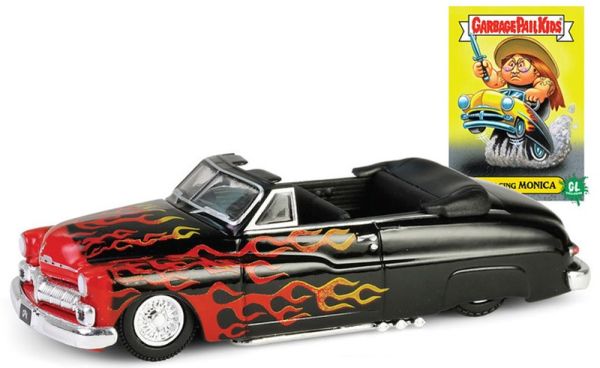 GREEN54110-F - MERCURY Eight Convertible Lowrider 1950 black from the GARBAGEPAILKIDS series in blister pack - 1