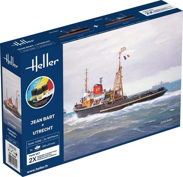 HEL55602 - Starter kit with paint and accessories - Jean BART and UTRECHT double set to assemble - 1