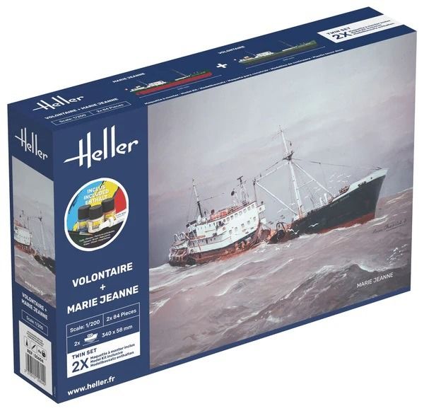 HEL55604 - Starter kit with paint and accessories - Volunteer and Marie Jeanne double set to assemble - 1