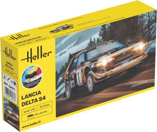 HEL56177 - Starter kit with paint and accessories - LANCIA Delta S4 #1 to assemble - 1