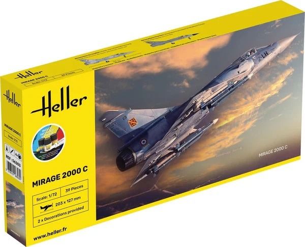 HEL56303 - Starter kit with paint and accessories - MIRAGE 2000 C to assemble - 1