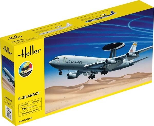 HEL56308 - Starter kit with paint and accessories - BOEING E-3B Awacs to assemble - 1