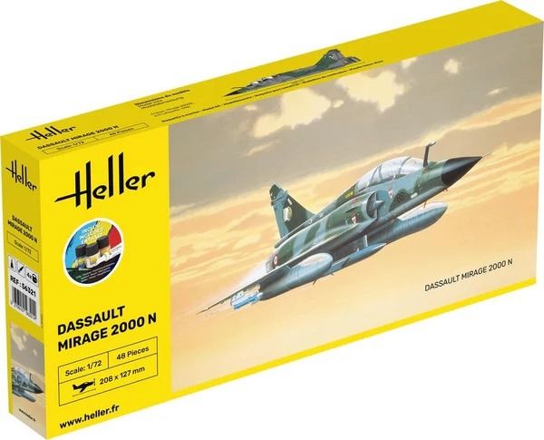 HEL56321 - Starter kit with paint and accessories - DASSAULT Mirage 2000 N to assemble - 1