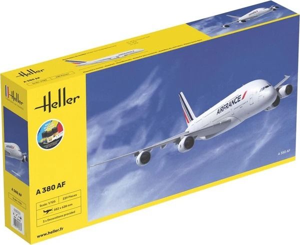 HEL56436 - Starter kit with paint and accessories - AIRBUS A380 Air France to assemble - 1