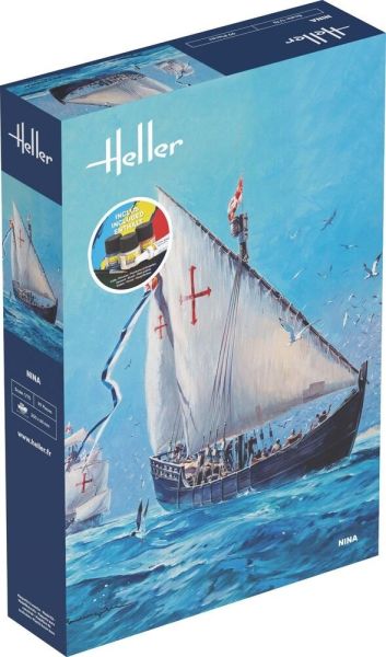 HEL56815 - Starter kit with paint and accessories - Ship Nina - 1