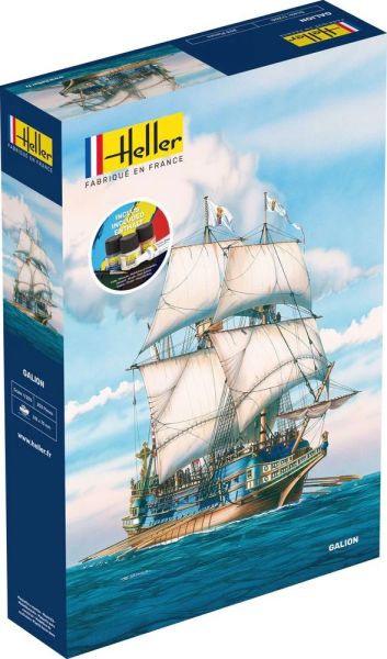 HEL56835 - Starter kit with paint and accessories - Galleon Ship - 1