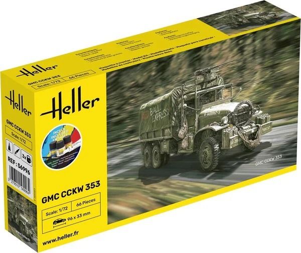 HEL56996 - Starter kit with paint and accessories - GMC CCKW 353 - 1