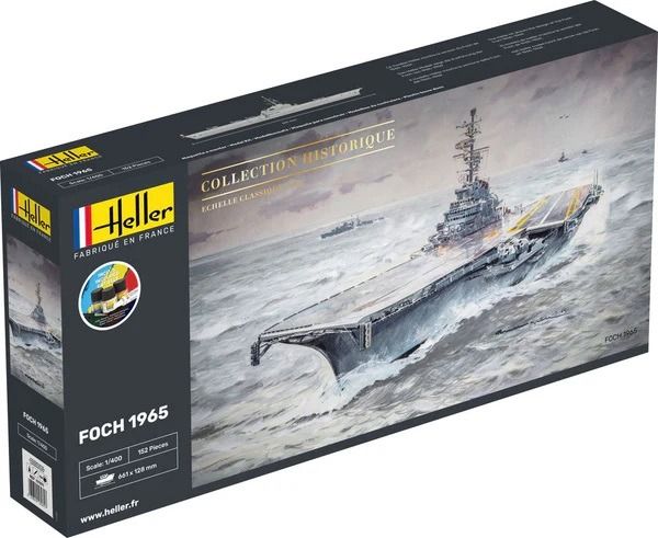 HEL57071 - Starter kit with paint and accessories - Battleship Foch - 1