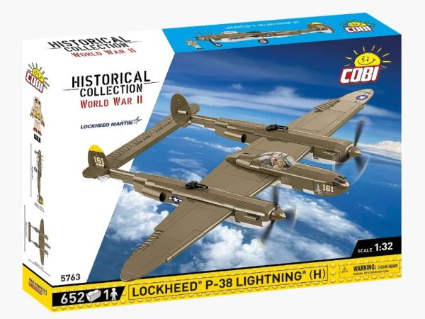 COB5763 - Fighter Aircraft Lockheed P-38H Lightning - 652 pieces - 1