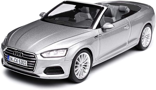 SPA5011705331 - AUDI A5 convertible silver - 1