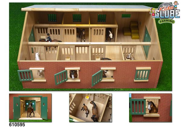 KID610595 - Stable 72.5x60x37.5cm.With 7 Boxes - 1