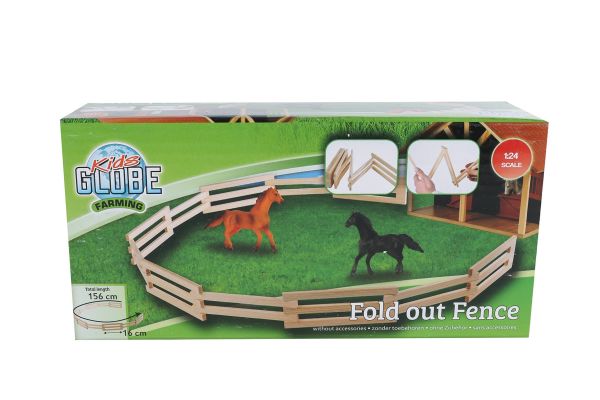 KID610303 - Wooden Corral Fence - Diameter 156 cm - without animals - 1