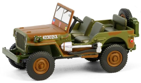 GREEN61050-A - JEEP Willys MB 1942 1st Canadian Tank Brigade from the BATAILLON 64 series in blister pack - 1