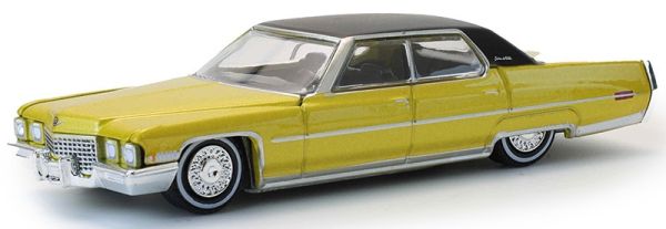 GREEN63080-C - 1971 Chevrolet Sedan Deville, gold, from the California Lowriders series, still in its original packaging. - 1