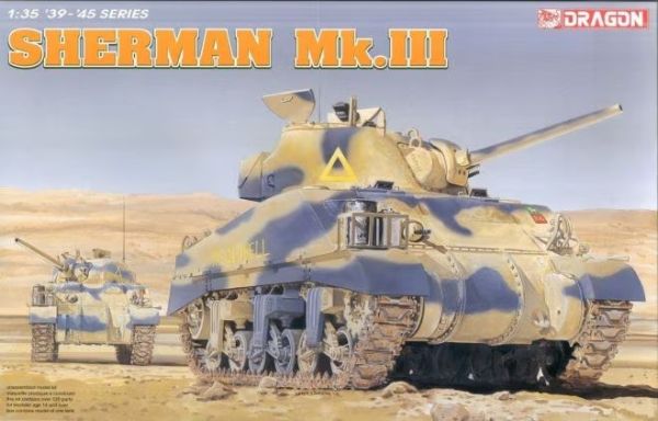 DRA6313 - SHERMAN Mk.III tank to be assembled and painted - 1