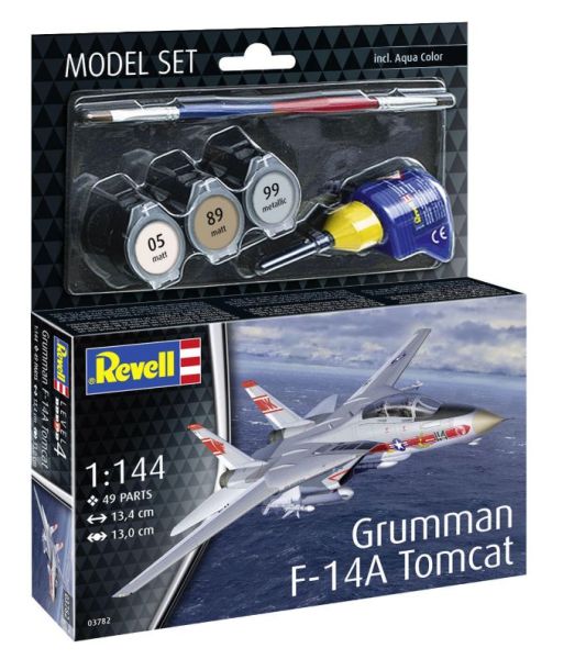 REV63782 - MODEL SET - GRUMMAN F-14A Tomcat fighter aircraft to assemble with paint - 1