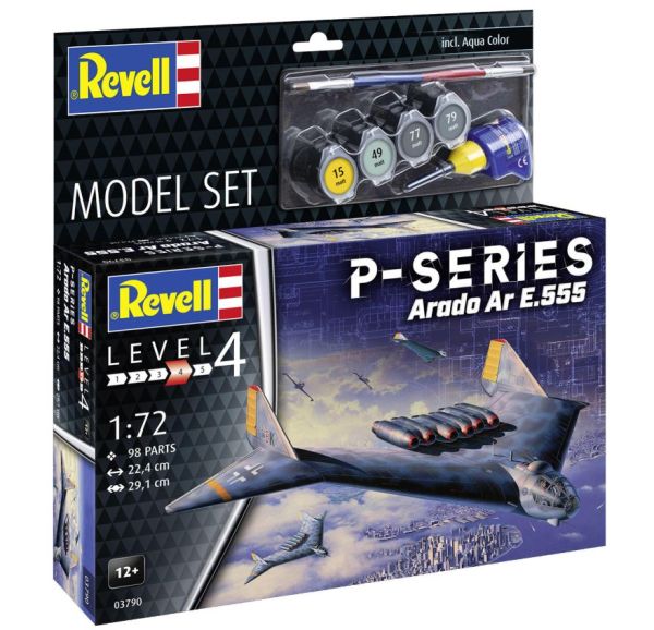 REV63790 - MODEL SET - ARADO Ar E.555 - P-Series fighter aircraft to assemble with paint - 1