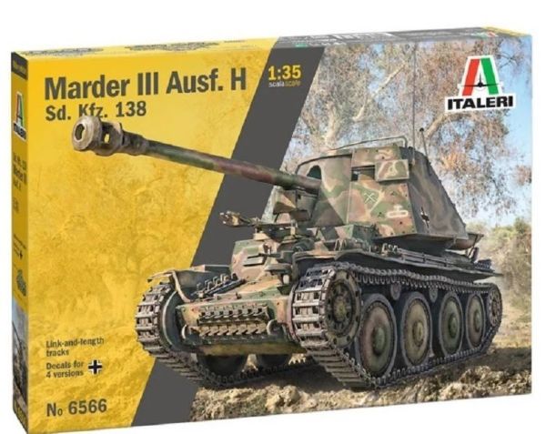 ITA6566 - MARDER III Ausf. H sd. Kfz. 138 Tank to assemble and paint - 1