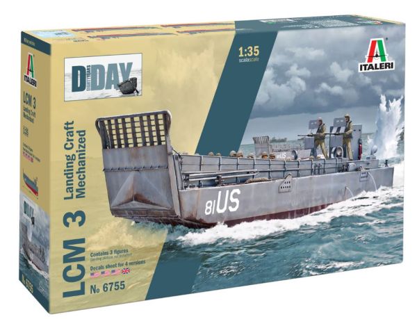 ITA6755 - LCM 3 Military Boat to assemble and paint - 1