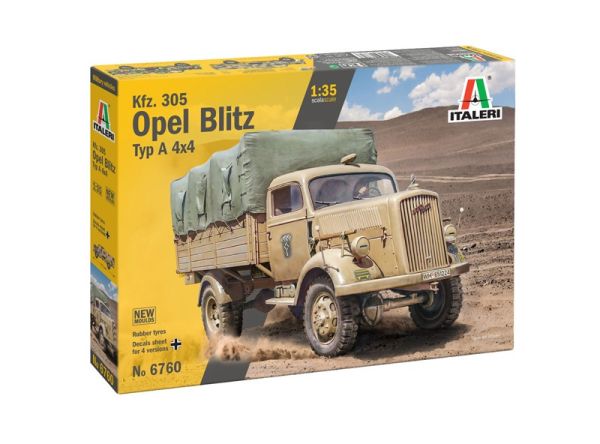 ITA6760 - Opel Blitz Kfz.305 Type A 4x4 Military Vehicle (assembly and painting required) - 1