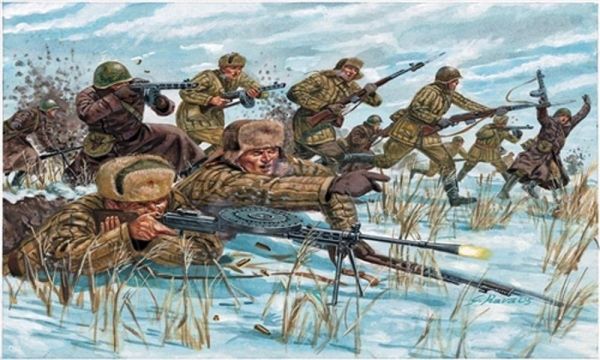 ITA6069 - Russian Infantry – Paintable Winter Uniforms - 1