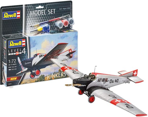 REV63870 - Model set Airplane Junkers F.13 with painting to assemble - 1