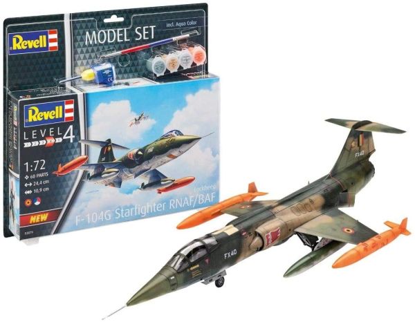 REV63879 - Model set Fighter aircraft F-104 G Starfighter RN with painting to assemble - 1