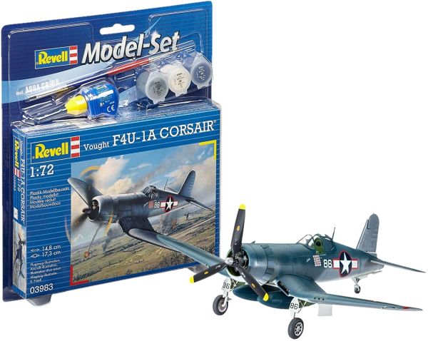 REV63983 - Model set Vought F4U-1D CORSAIR with painting to assemble - 1
