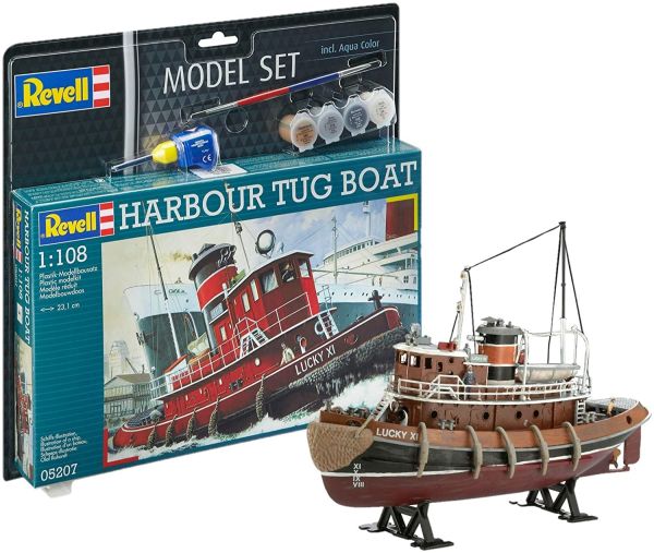 REV65207 - Model set harbor tug boat with paint to assemble - 1