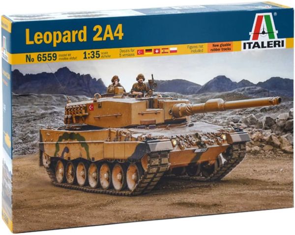ITA6559 - LEOPARD 2A4 tank to assemble and paint - 1