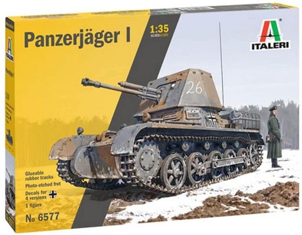 ITA6577 - PANZERJAGER I tank to assemble and paint - 1