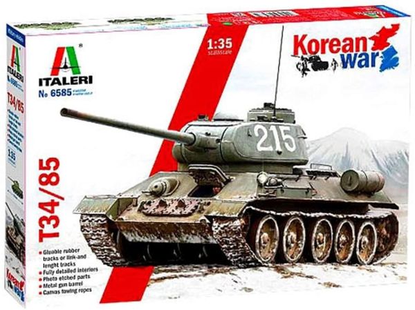 ITA6585 - Tank T-34/85 Korean War to assemble and paint - 1