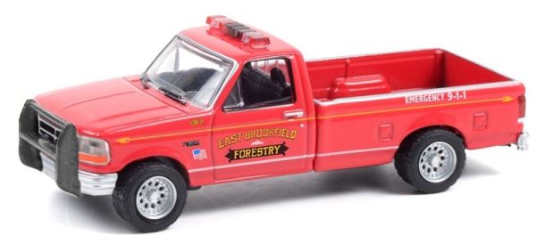 GREEN67010B - FORD F-350 1992 Massachusetts Forety FIRE & RESCUE Blister Pack - 1